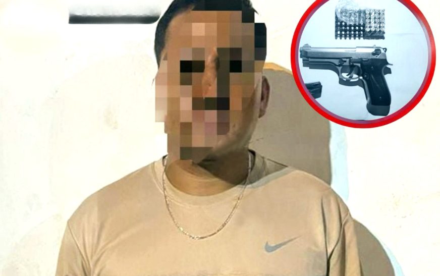 Santa Rosa: Fue capturado con pistola y municiones
